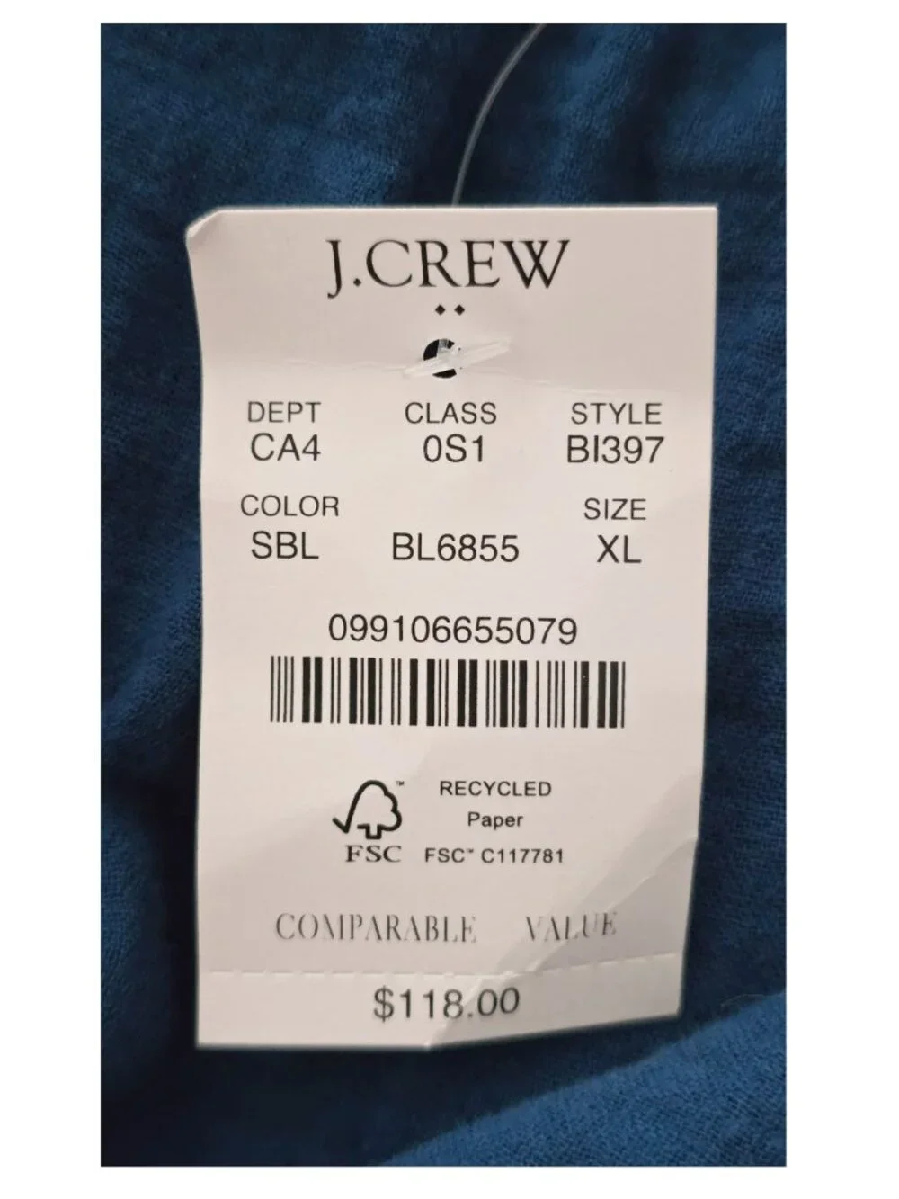 J. Crew Blue Tiered A-Line Cotton Gauze Midi Dress Sz XL Pockets 100% Cotton NWT